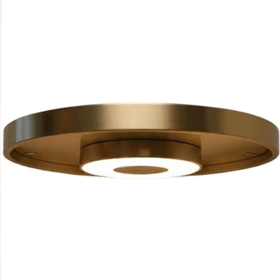 Trådløs LED-Hylde - cordless led shelf brass detail