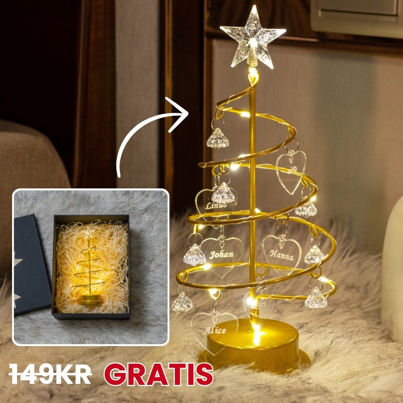 Familienbaum | Schöne Personalisierte Weihnachtsbaumlampe