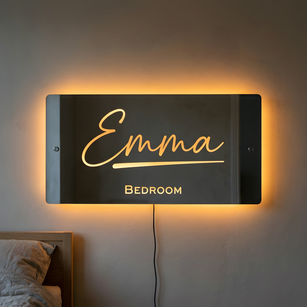 Personligt Spejl Med LED-Belysning